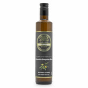 Stavros Koroneiki Arbequina Blend Extra Virgin Olive Oil bottle photographed